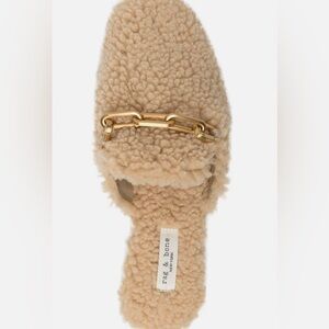 Rag & Bone Essex Sherpa Slide size 9.5 EUC